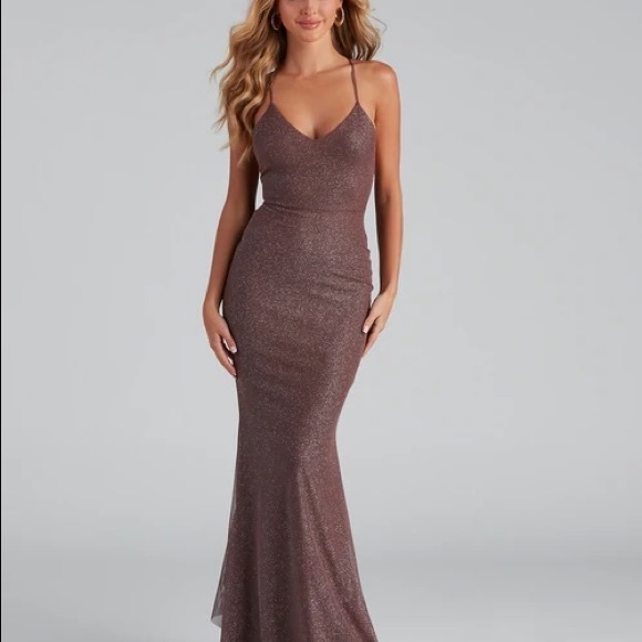 Formal dress, size 4, colour purple - Picture 3 of 3